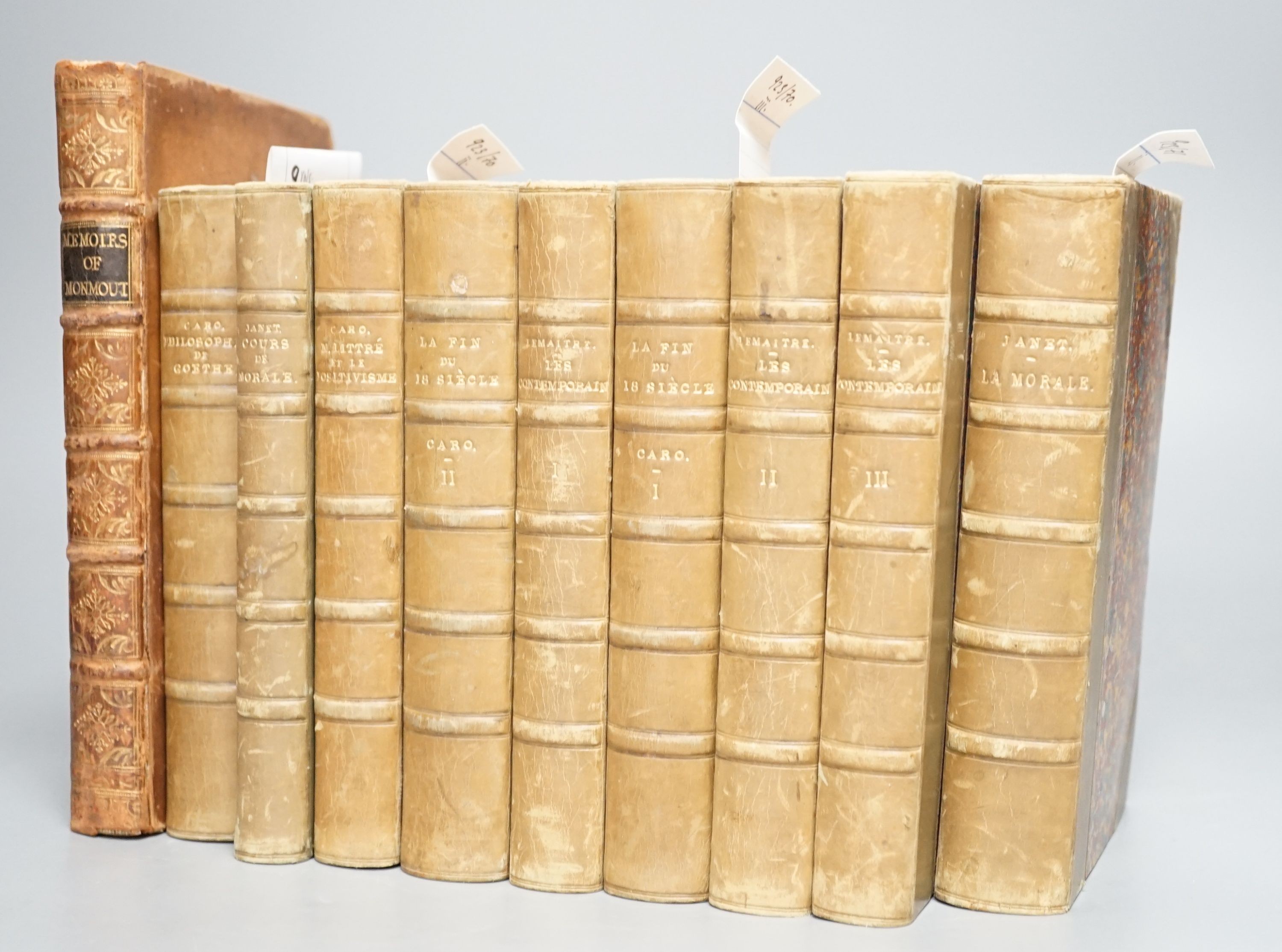 Cary, Robert – Memoirs of the Life of Robert Cary, Barron of Leppington, and Earl of Monmouth... Complete with engraved frontis. Calf, Gilt panelled spine with morocco label. R. and J Dodsley, London, 1759 and